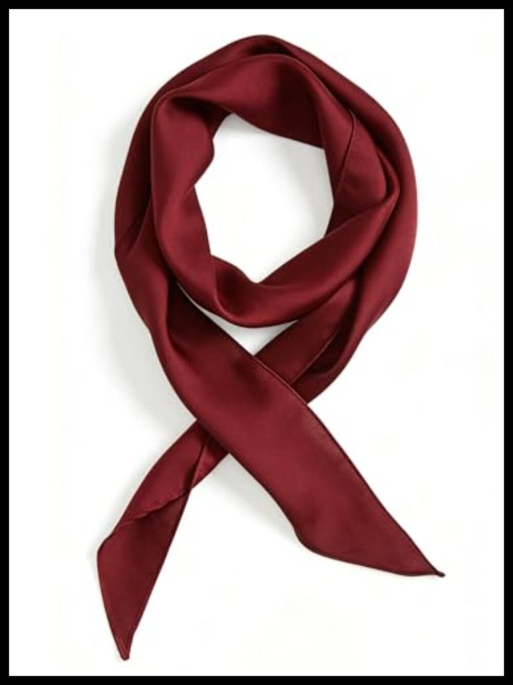 Silk Polyester Long Neck Scarf Women Head Hair Bag Wrap Accessory